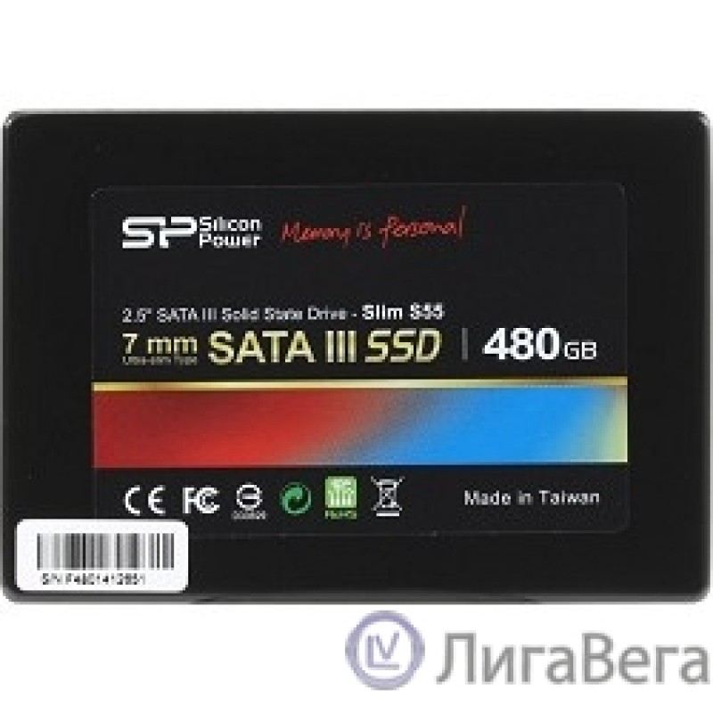 Silicon Power SSD 480Gb S55 SP480GBSS3S55S25 {SATA3.0, 7mm}