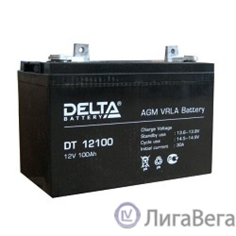 Delta DT 12100 (100 А\ч, 12В) свинцово- кислотный аккумулятор Delta DT 12100 (100 А\ч, 12В) свинцово- кислотный аккумулятор