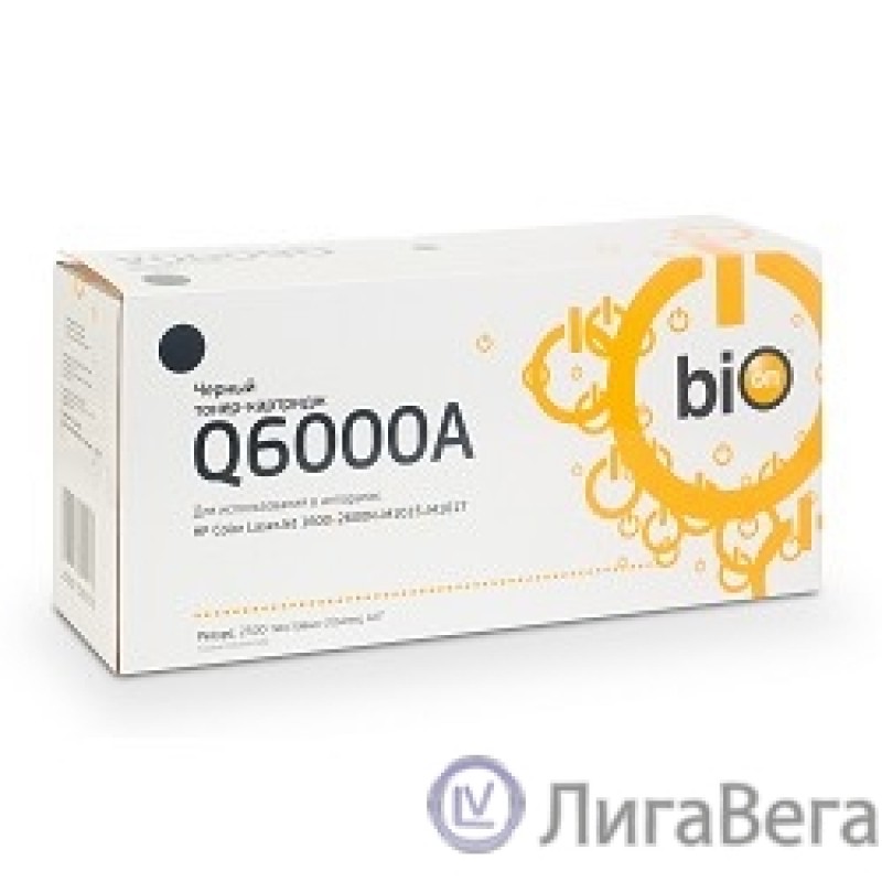 Bion BCR-Q6000A Картридж для HP {Color LaserJet 2600/1600/2605N} (2500  стр.), Черный, с чипом Bion BCR-Q6000A Картридж для HP {Color LaserJet 2600/1600/2605N} (2500  стр.), Черный, с чипом