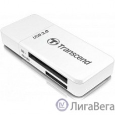 USB 3.0 Multi-Card Reader F5 All in 1 Transcend [TS-RDF5W] White