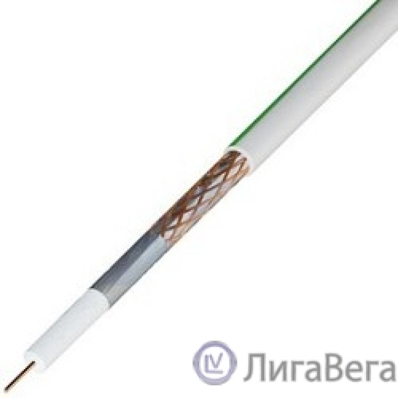 Rexant (01-2431) Кабель коаксиальный SAT 703 B, Cu/Al/Cu, 75%, 75Ом, 100м, INDOOR, белый