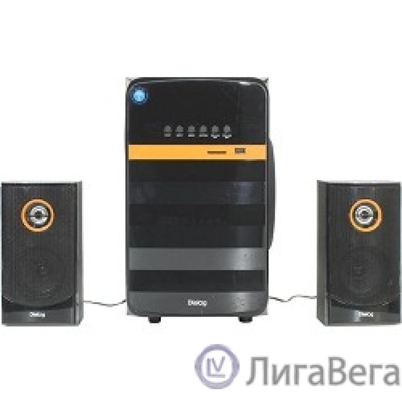 Dialog Progressive AP-240B BLACK - акустические колонки 2.1, 50W+2*10W RMS, Bluetooth, USB+SD reader