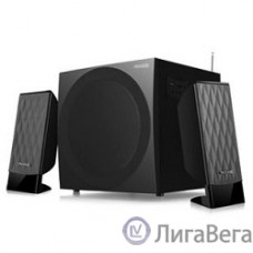MICROLAB M-300U 2 колонки+сабвуфер дерево чёрные (38W RMS), FM-тюнер