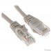 Патч-корд Bion [BPC-U5E101-1M] U/UTP, Cat.5e, AWG 26 (7/0,16мм), CCA, многожильный, PVC, 1м, серый