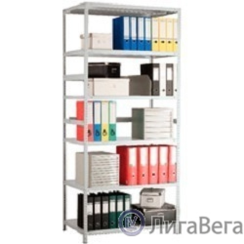 Стеллаж MS 220/100х60/6 (Размеры внешние (ВхШхГ) 2200х1000х600 мм, 6 полок, с единой стойкой) [S24199176602]
