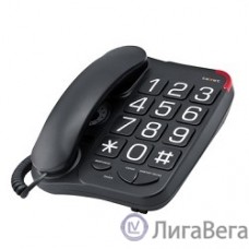 TEXET TX-201 черный [Повт. наб., регул. уровня гром., свет. инд. выз., отключение микроф.черный]