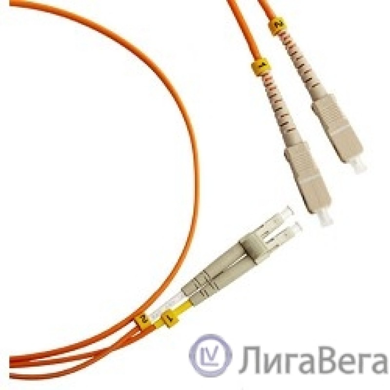 Hyperline FC-D2-50-LC/PR-SC/PR-H-2M-LSZH-OR (FC-50-LC-SC-PC-2M) Патч-корд волоконно-оптический (шнур) MM 50/125, LC-SC, duplex, LSZH, 2 м Hyperline FC-D2-50-LC/PR-SC/PR-H-2M-LSZH-OR (FC-50-LC-SC-PC-2M) Патч-корд волоконно-оптический (шнур) MM 50/125, LC-SC, duplex, LSZH, 2 м
