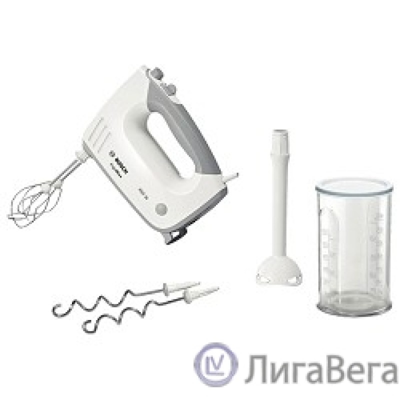 BOSCH MFQ36440 Миксер ручной, пластик, 450 Вт, белый/ серый BOSCH MFQ36440 Миксер ручной, пластик, 450 Вт, белый/ серый
