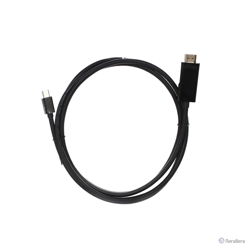 VCOM CG695-B Кабель-переходник Mini DisplayPort M => HDMI M 1.8m VCOM CG695-B Кабель-переходник Mini DisplayPort M => HDMI M 1.8m