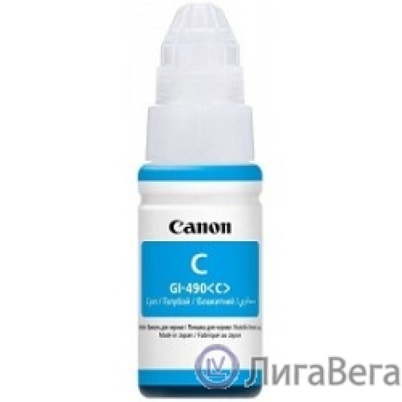 Canon 0664C001 Чернила Canon GI-490 C (cyan), 70 мл Canon 0664C001 Чернила Canon GI-490 C (cyan), 70 мл