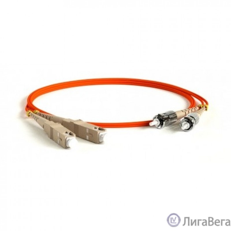 Hyperline FC-D2-50-SC/­PR-ST/­PR-H-2M-LSZH-OR Патч-корд волоконно-оптический (шнур) MM 50/­125, ST-SC, 2.0 мм, duplex, LSZH, 2 м