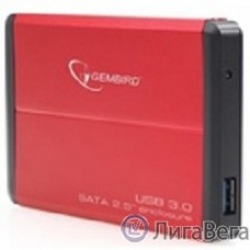 Gembird EE2-U3S-2-R Внешний корпус 2.5″ Gembird EE2-U3S-2 ,  красный, USB 3.0, SATA
