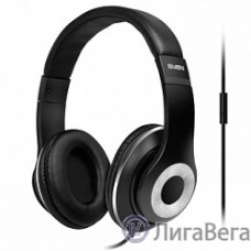SVEN AP-930M черный-серебро {Разъем 3,5 мм, Поддержка функций управления плеером, Поддержка функции hands-free, Микрофон на кабеле, Улучшенная система передачи звука}
