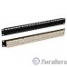 Hyperline PP3-19-24-8P8C-C5E-110D Патч-панель 19″, 1U, 24 порта RJ-45, категория 5e, Dual IDC, ROHS, цвет черный 