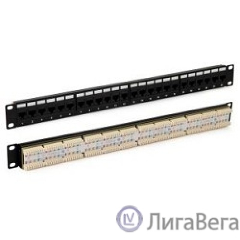 Hyperline PP3-19-24-8P8C-C5E-110D Патч-панель 19″, 1U, 24 порта RJ-45, категория 5e, Dual IDC, ROHS, цвет черный Hyperline PP3-19-24-8P8C-C5E-110D Патч-панель 19″, 1U, 24 порта RJ-45, категория 5e, Dual IDC, ROHS, цвет черный