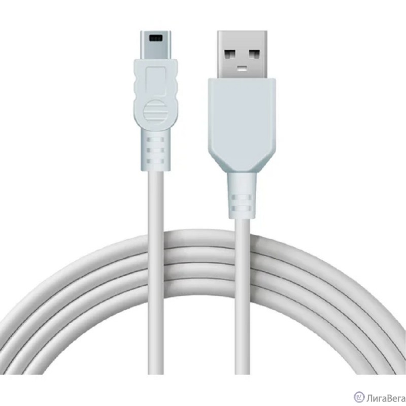 Rexant (18-1134) Кабель USB-A – mini USB, 1А, 1,8м, ПВХ, белый