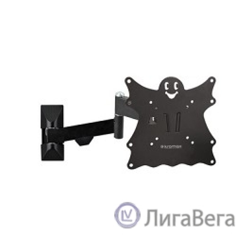Kromax Casper-204 черный 20″-43″ макс.30кг настенный поворот и наклон