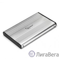 Gembird EE2-U2S-5-S Внешний корпус 2.5″ Gembird EE2-U2S-5-S, серебро, USB 2.0, SATA, металл
