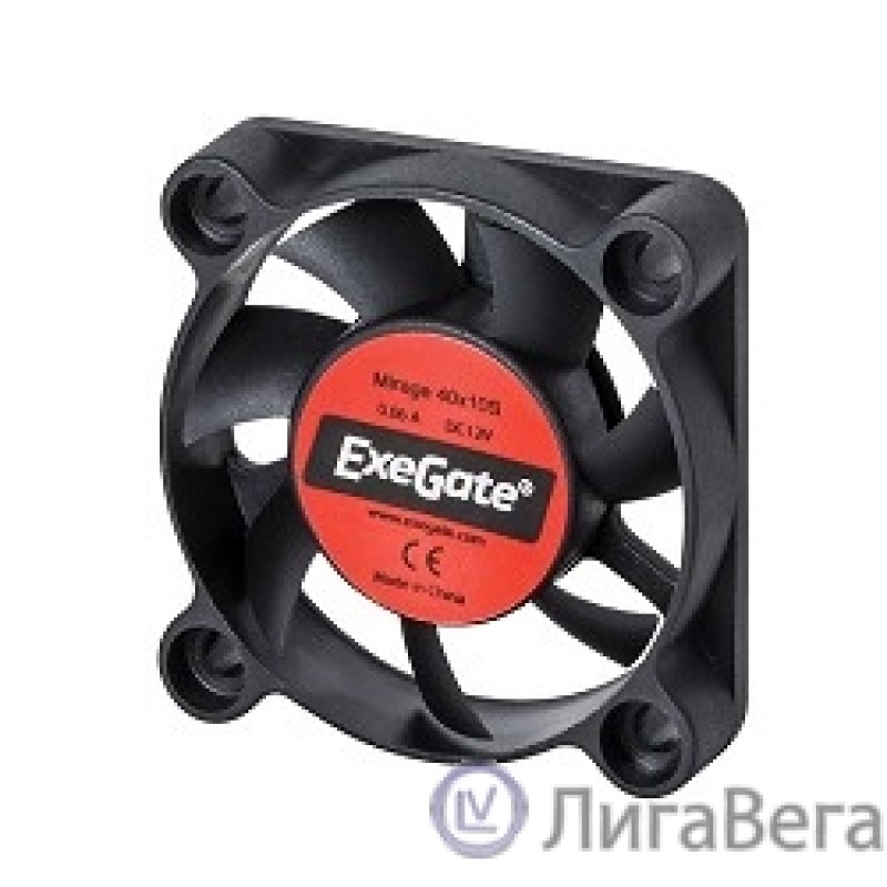 Exegate EX166186RUS Вентилятор ExeGate Mirage-S 40x40x10 подшипник скольжения, 5500 RPM, 23dB, 3pin