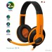 Defender Warhead G-120 черный + оранжевый, кабель 2 м  [64099]