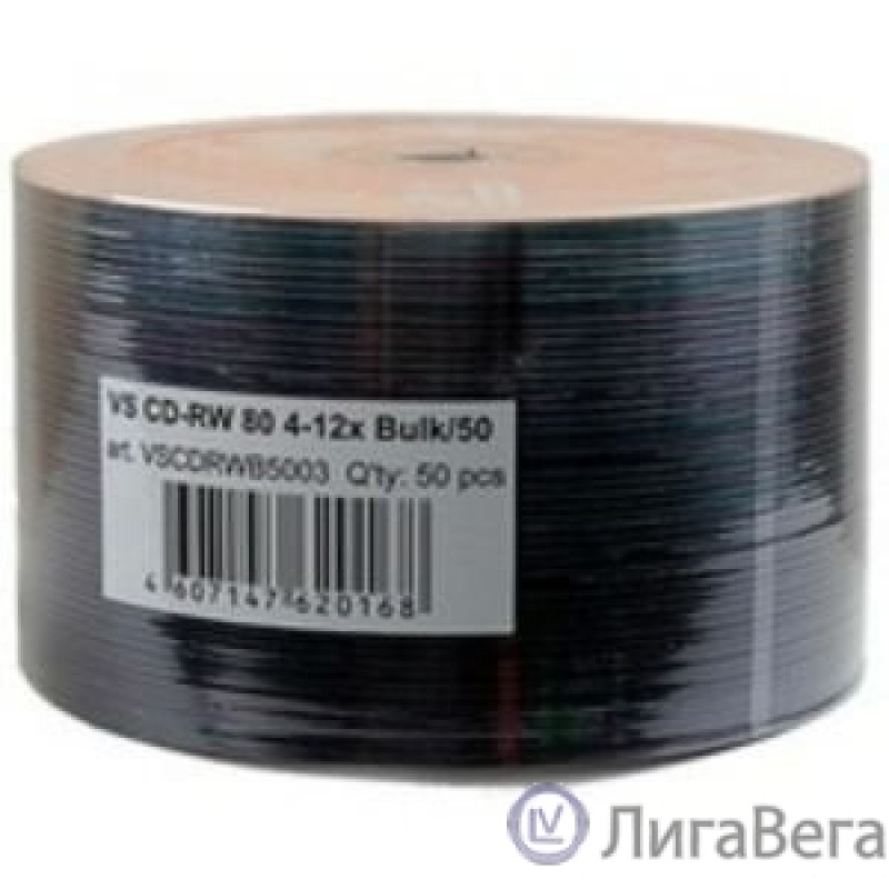 Диски VS CD-RW 80 4-12x Bulk/50 (620168)       