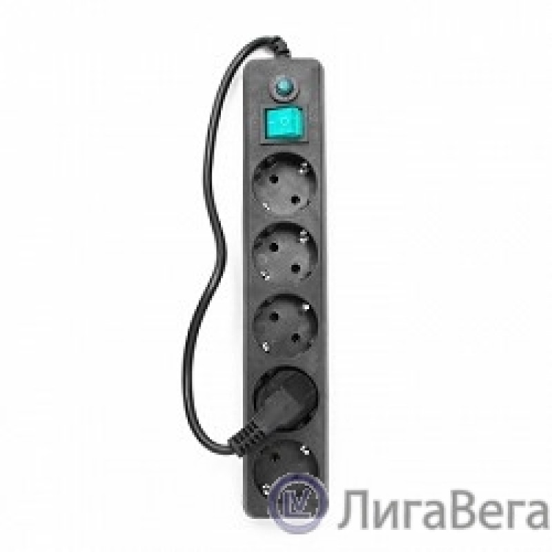 Гарнизон Сетевой фильтр EHLB-4 0,5 м 5 розеток черный Гарнизон Сетевой фильтр EHLB-4 0,5 м 5 розеток черный