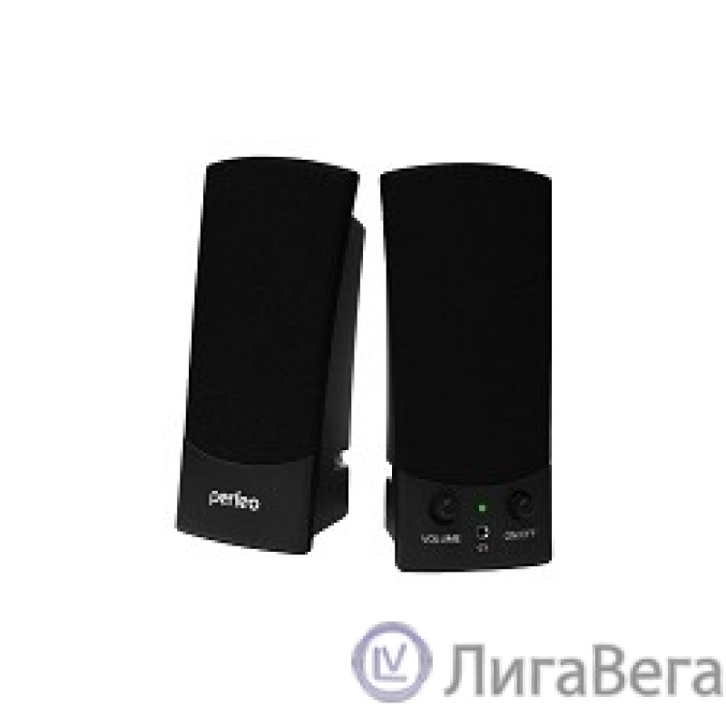 Perfeo колонки ″UNO″ 2.0, мощность 2х0,5 Вт (RMS), чёрн, USB 