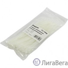 Exegate EX253848RUS Стяжка нейлоновая, неоткрывающаяся. Exegate , 150мм, упак. 100шт White