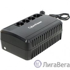 CyberPower BU1000E ИБП {Line-Interactive, 1000VA/600W (4 EURO), 12В/5 Ач х 2}