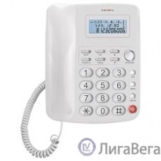 TEXET TX-250 белый {Автоответчик: нет. Дисплей: есть. Органайзер: часы. Память (количество номеров): нет. Память набранных номеров: 9. Однокнопочный набор (количество кнопок): 1.}