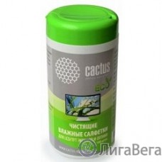 CACTUS Салфетки CS-T1001E для экранов и оптики туба 100шт влажных