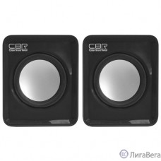 CBR CMS 90 Black, Акустическая система 2.0, питание USB, 2х3 Вт (6 Вт RMS), материал корпуса пластик, 3.5 мм линейный стереовход, регул. громк., цвет чёрный