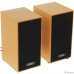 CBR CMS 635 Brown, Акустическая система 2.0, питание USB, 2х3 Вт (6 Вт RMS), материал корпуса MDF, 3.5 мм линейный стереовход, регул. громк., длина кабеля 1 м, цвет светло-коричневый