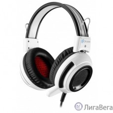 Oklick HS-G300 белый/черный {2.5м мониторы оголовье (AH-V1W)} [361558]