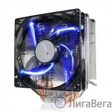 CROWN Кулер для процессора CM-5 (Для Intel и AMD,TDP до 187 Ватт,5шт. теплопроводных трубок,Синяя светодиодная подсветка,Гидродинамическиий подшипник,Размер: 148*126*85 мм)