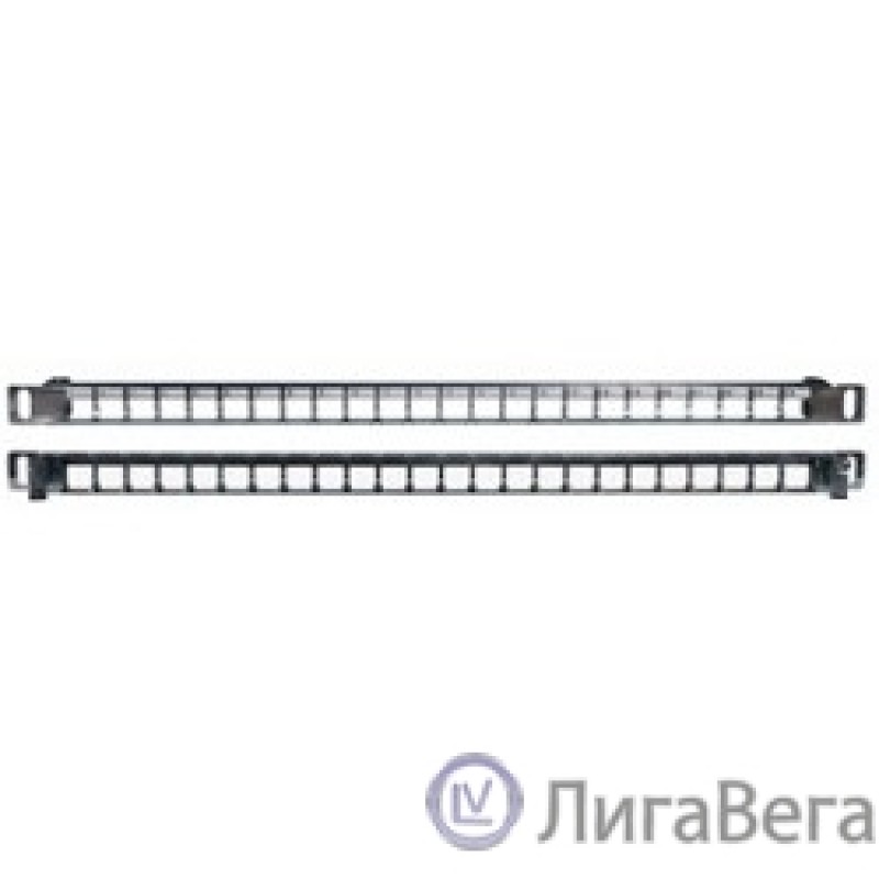 Hyperline PPBLHD-19-24S-SH-RM Модульная патч-панель 19″, 24 порта, Flat Type, 0.5U, для экранированных и неэкранированных модулей KJNE, с задним кабельным организатором (без модулей)  Hyperline PPBLHD-19-24S-SH-RM Модульная патч-панель 19″, 24 порта, Flat Type, 0.5U, для экранированных и неэкранированных модулей KJNE, с задним кабельным организатором (без модулей)