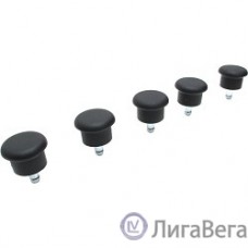 Feet Brt FootSet35     Набор заглушек Бюрократ FootSet35 черный для паркета/ламината