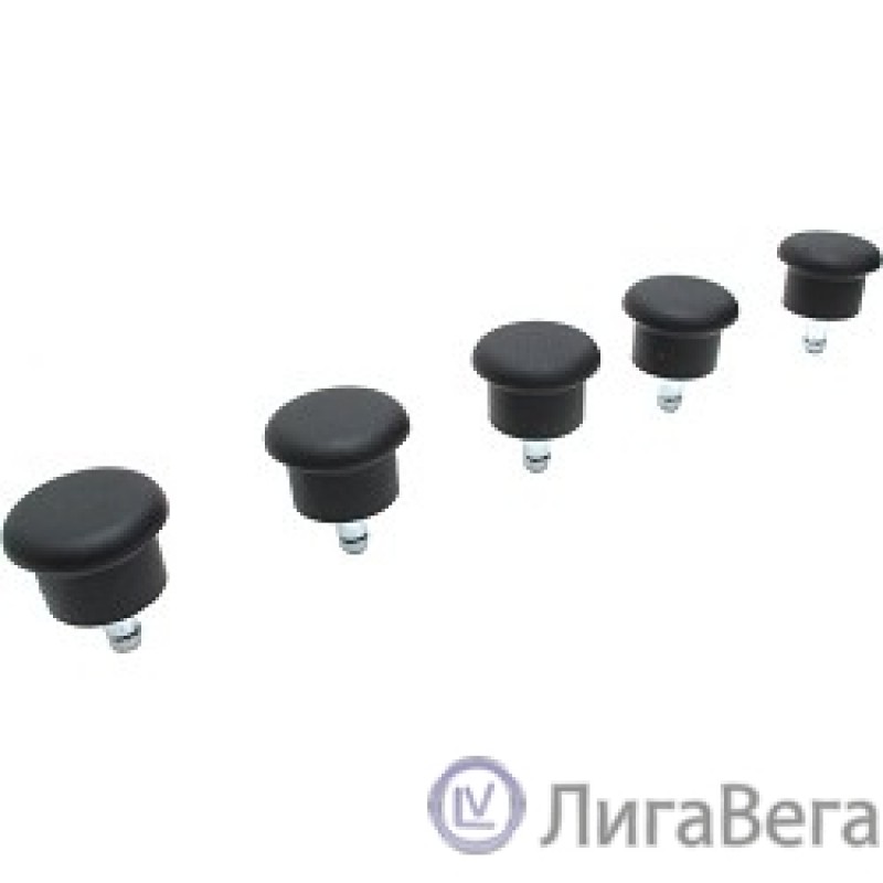 Feet Brt FootSet35     Набор заглушек Бюрократ FootSet35 черный для паркета/ламината