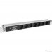 REM Блок розеток Rem-10 без шнура с фил. и инд., 7 Schuko, вход IEC 60320 C14, 10A, алюм., 19″ (R-10-7S-FI-440-Z) REM Блок розеток Rem-10 без шнура с фил. и инд., 7 Schuko, вход IEC 60320 C14, 10A, алюм., 19″ (R-10-7S-FI-440-Z)