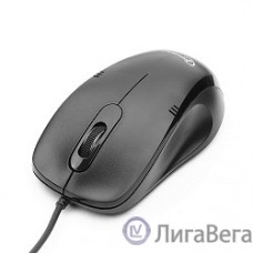 Gembird MOP-100 Black {Мышь, USB, черный, 3 кнопки,  1000 DPI, кабель 1.5м}