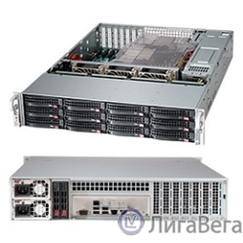 Supermicro CSE-826BE1C-R920LPB SuperChassis 2U 826BE1C-R920LPB/ noHDD(12)LFF/noHDD(2)SFF/ 7xLP/ 2x920W Platinum(13.68″x13″,12″x13″ with rear 2.5″ HDD)E-ATX/ Expander Backplane