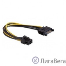 Cablexpert Разветвитель питания SATA->PCI-Express 6pin, для подключения в/к PCI-Е (6pin) к б/п ATX (CC-PSU-SATA)
