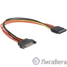 Cablexpert Удлинитель кабеля питания SATA 15pin(M)/15pin(F), 30см (CC-SATAMF-01)