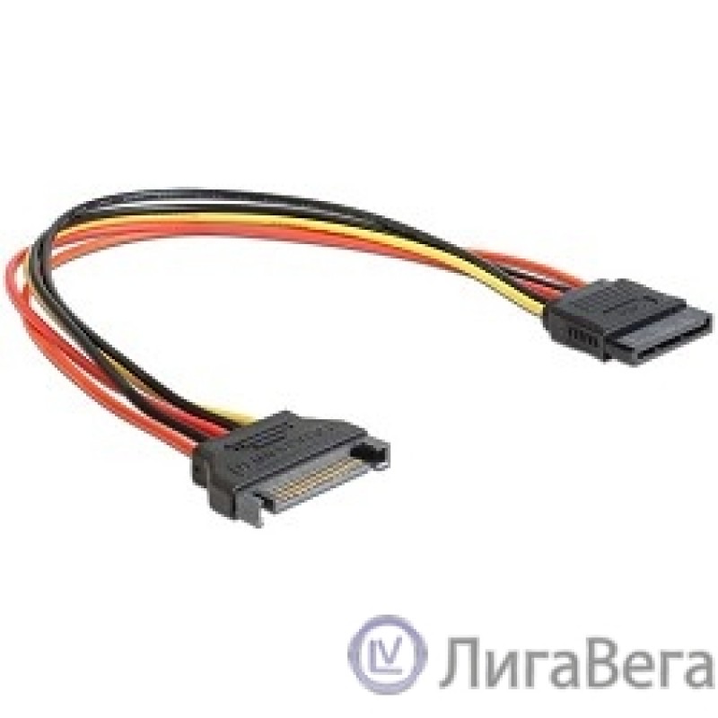 Cablexpert Удлинитель кабеля питания SATA 15pin(M)/15pin(F), 30см (CC-SATAMF-01)