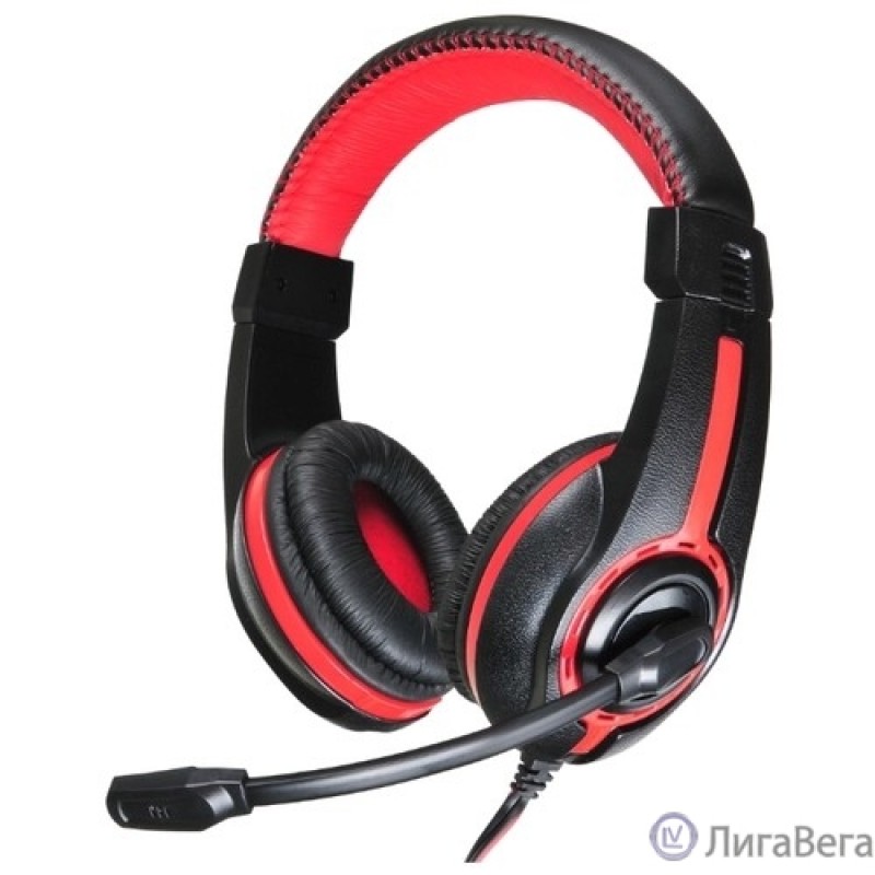 Oklick HS-L200 черный/красный 2м мониторы оголовье