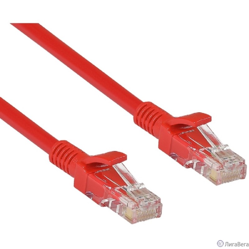 Exegate EX258384RUS Патч-корд UTP-RJ45-RJ45-5e-0,5M-RD, UTP, cat.5e, 0.5м, красный