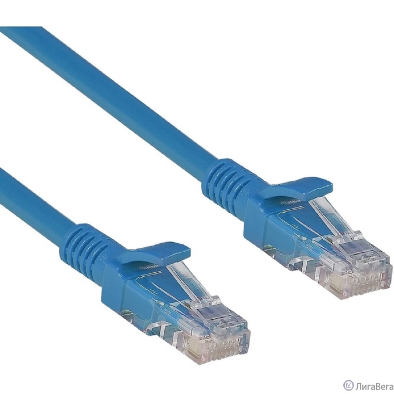 Exegate EX241494RUS Патч-корд UTP-RJ45-RJ45-5e-1M-BL, UTP, cat.5e, 1м, синий