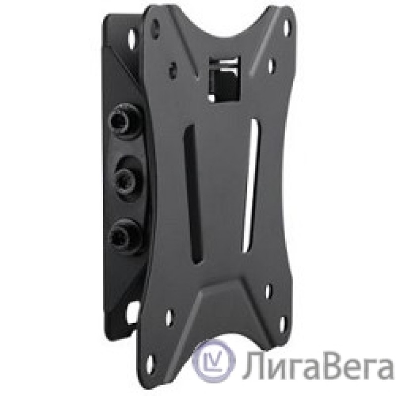 Крепление Ultramounts UM830T {Для использования с телевизорами диагональю 13″-27″, весом до 25кг. Возможен наклон до 12 градусов и подъем до 3 градусов .Расстояние телевизора от стены 34мм. VESA 75X75