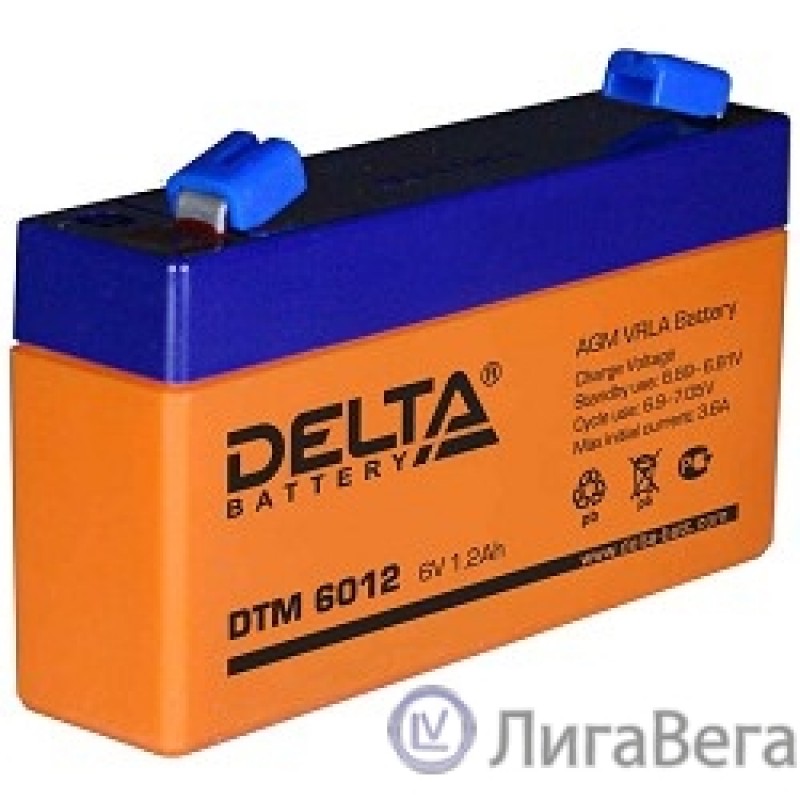 Delta DTM 6012 (1.2 А\ч, 6В) свинцово- кислотный аккумулятор   Delta DTM 6012 (1.2 А\ч, 6В) свинцово- кислотный аккумулятор