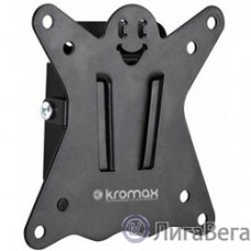 Kromax CASPER-100 black, Кр. стал. наст. для TV 10″-32″, max 25 кг, 0 ст св., от ст. 21 мм, max VESA 100x100 мм.